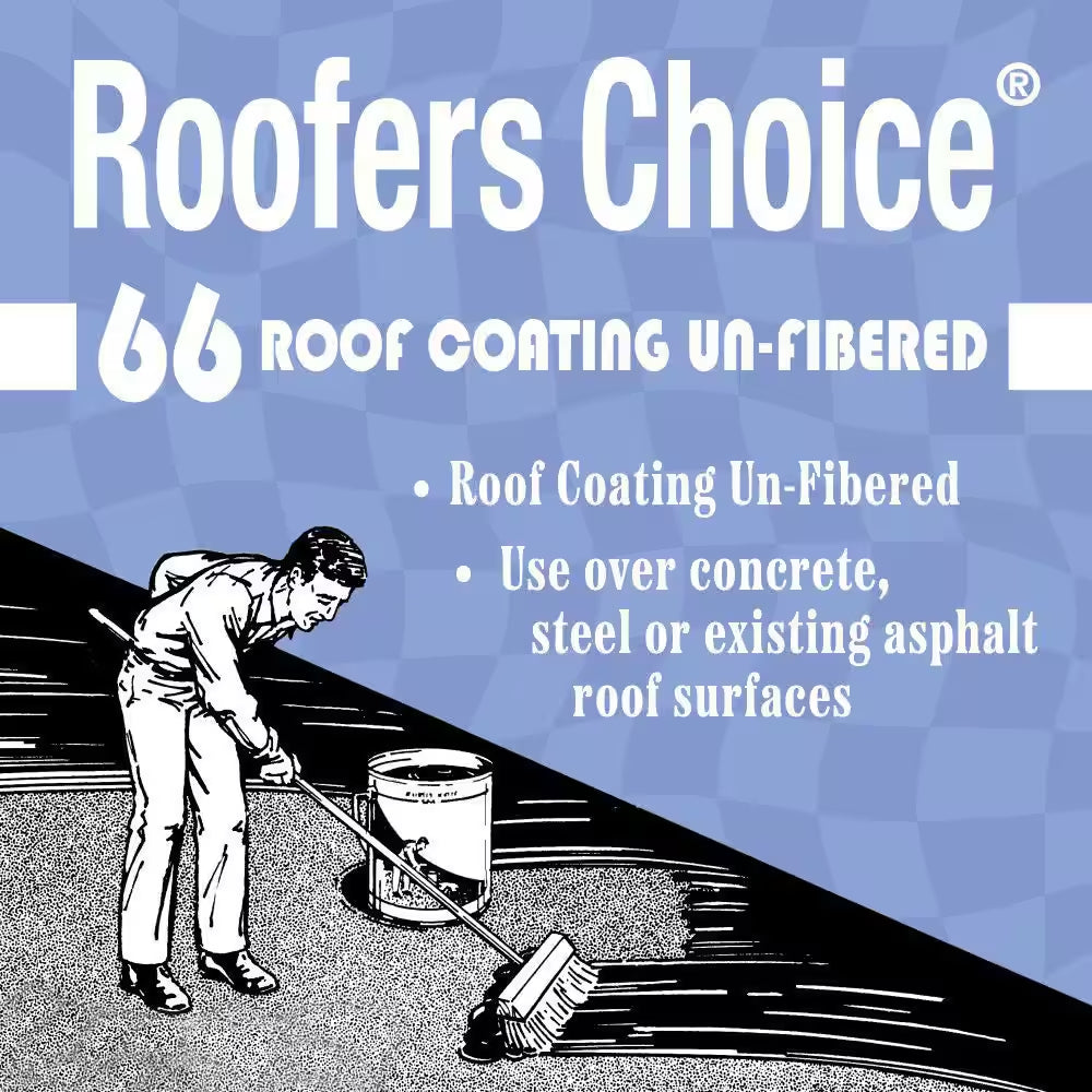 66 Unfibered Black Roof Coating 4.75 Gal.