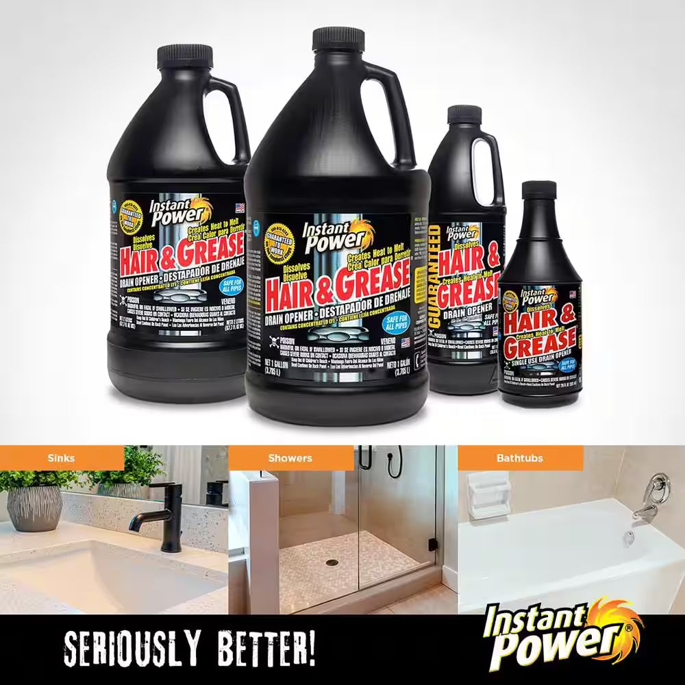 128 Oz. Hair and Grease Drain Cleaner