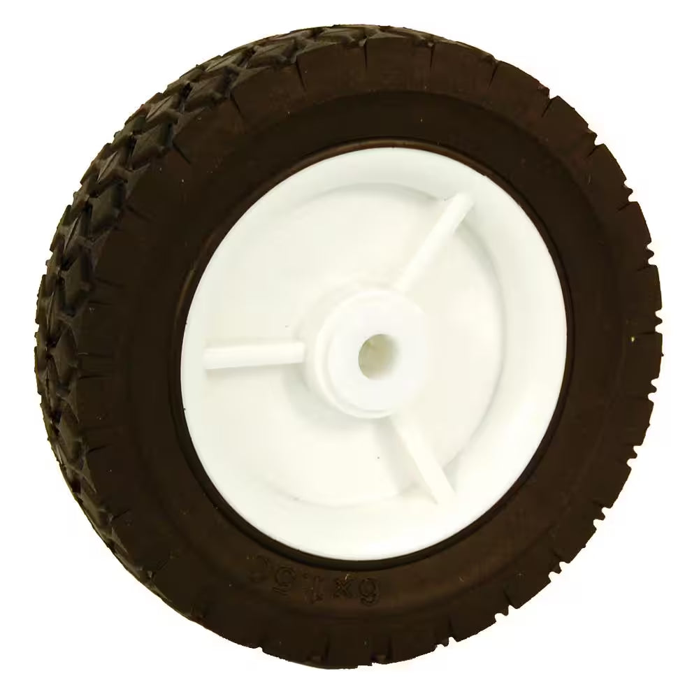 6 In. X 1.5 In. Universal Plastic Wheel for Lawn Mowers