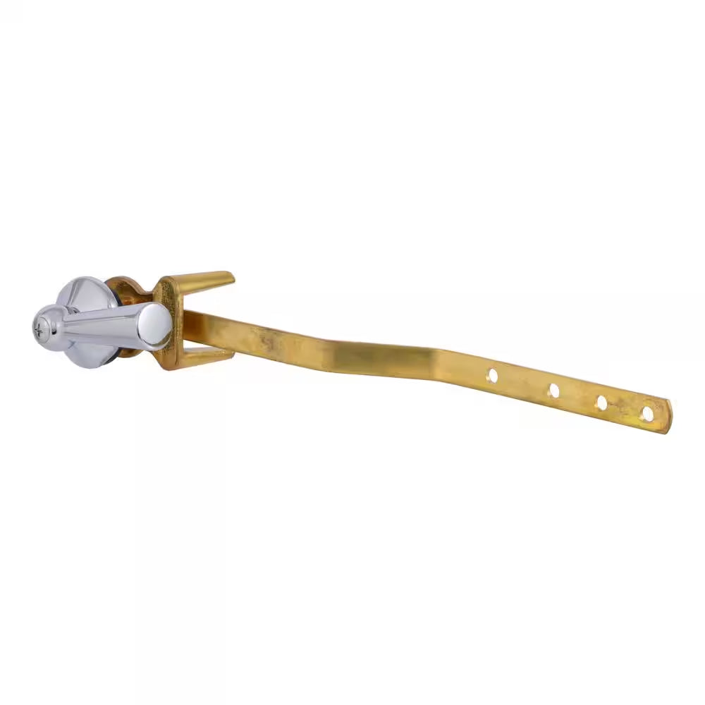 8.5 In. Heavy-Duty Solid Brass Toilet Tank Lever with Chrome Handle