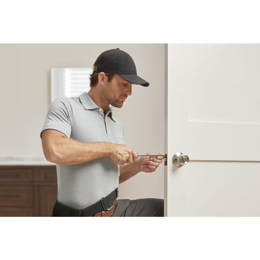 Brandywine Stainless Steel Bed/Bath Door Knob (6-Pack)