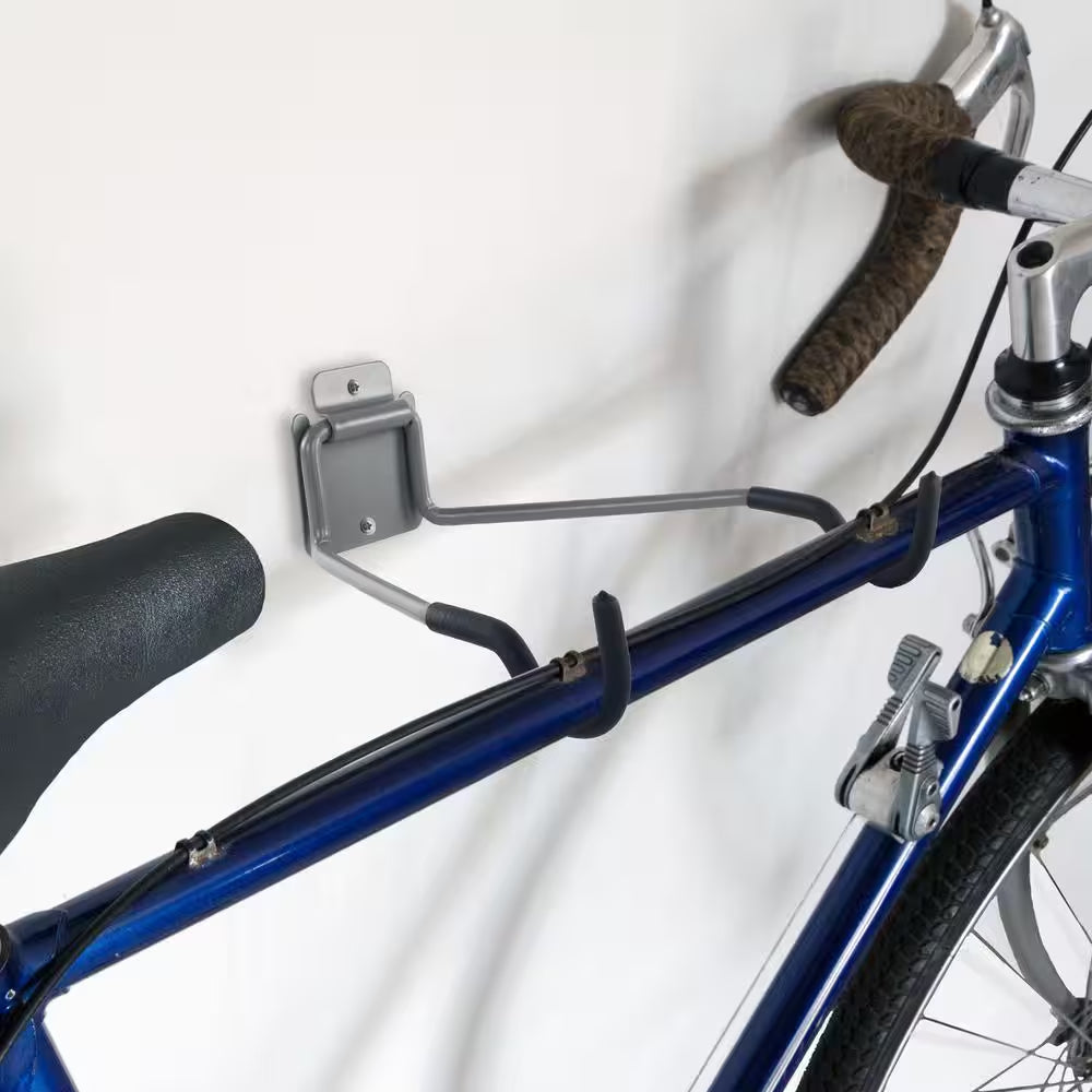 Black 1-Bike Flip up Wall Mounted Garage Bike Wall Hook