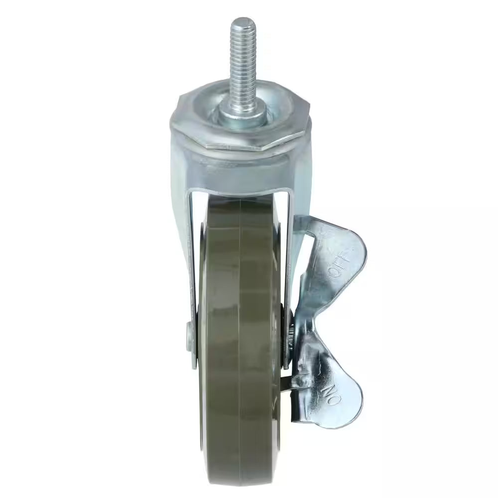 4 In. Industrial Casters with Bumper (4-Pack)