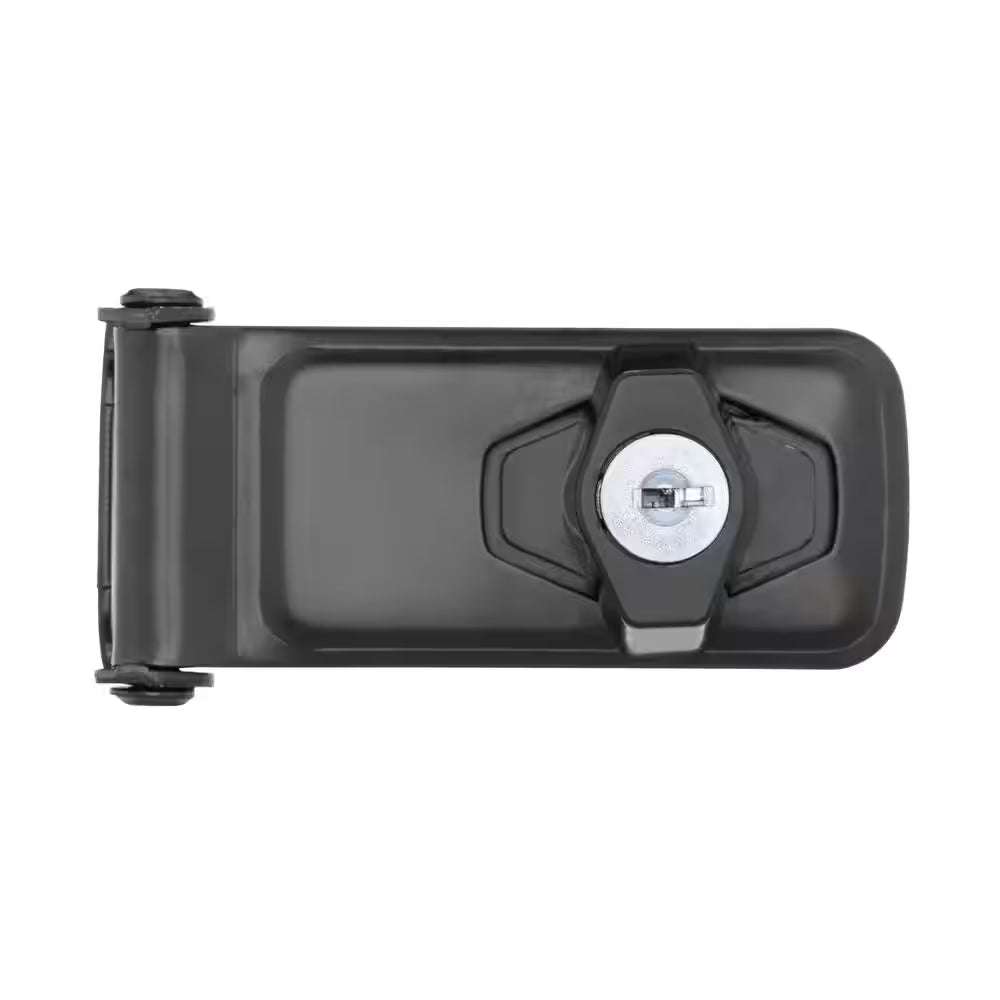3-1/2 In. Black Key Locking Hasp