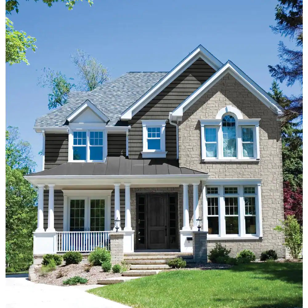 stone SK Stacked Stone (20.3 In. X 45 In.) Stone Siding in Onyx (10 Panels per Box, 49.3 Sq. Ft.)