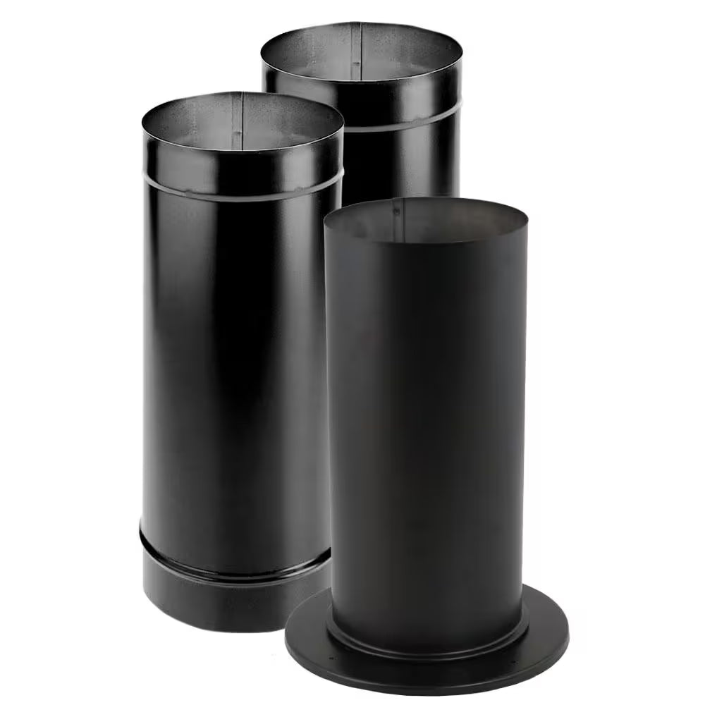 Durablack Stove Pipe 6In. Diameter Stovepipe Kit