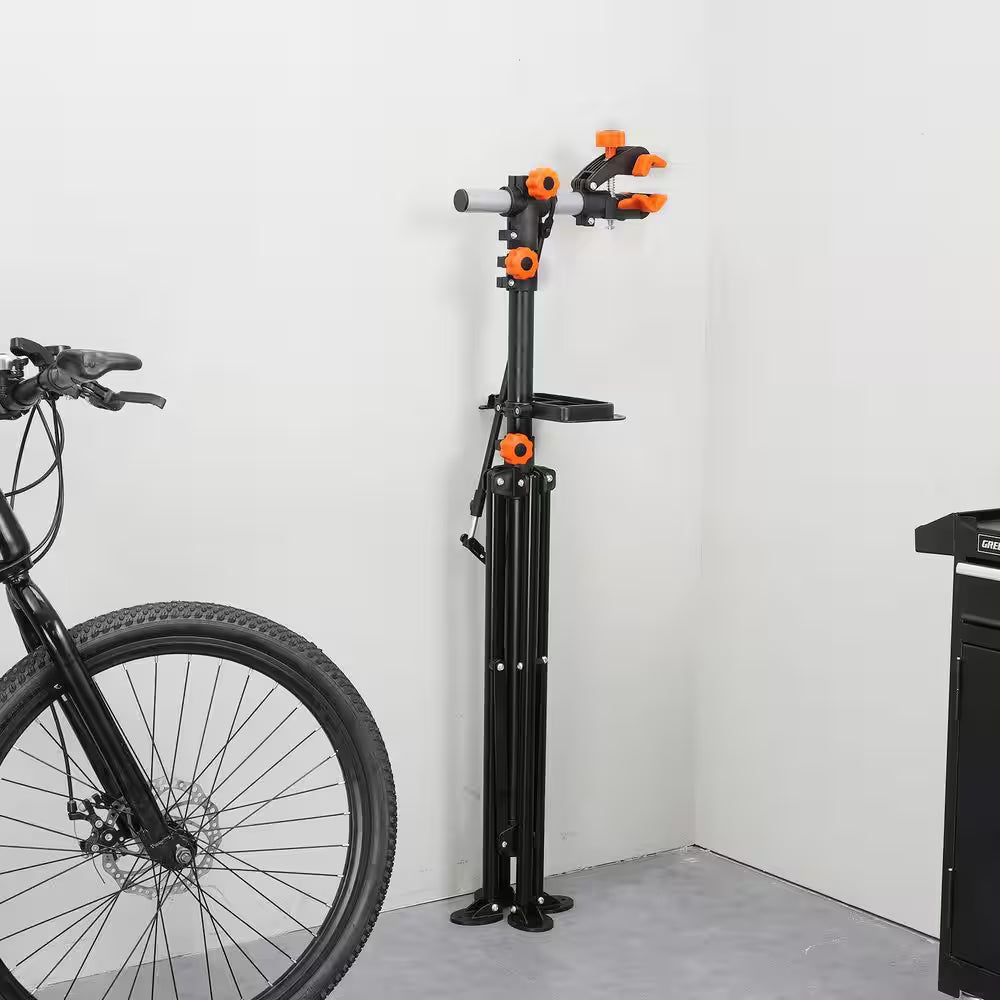 Bike Repair Stand, 80 Lbs. Heavy-Duty Steel Bicycle Repair Stand, Adjustable Height Bike Maintenance Workstand