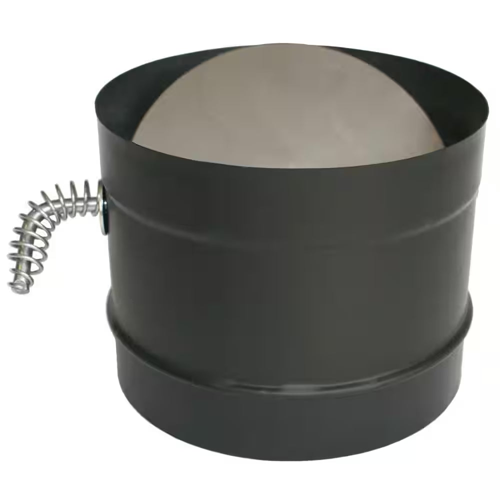 Durablack Stove Pipe 6In. Diameter Damper Section
