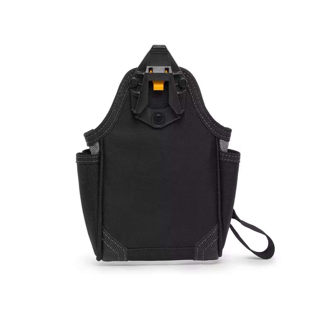 7.5" Warehouse Pouch in Black with 9 Pockets, Heavy Duty Tape Loop and Rugged Reinforced Construction