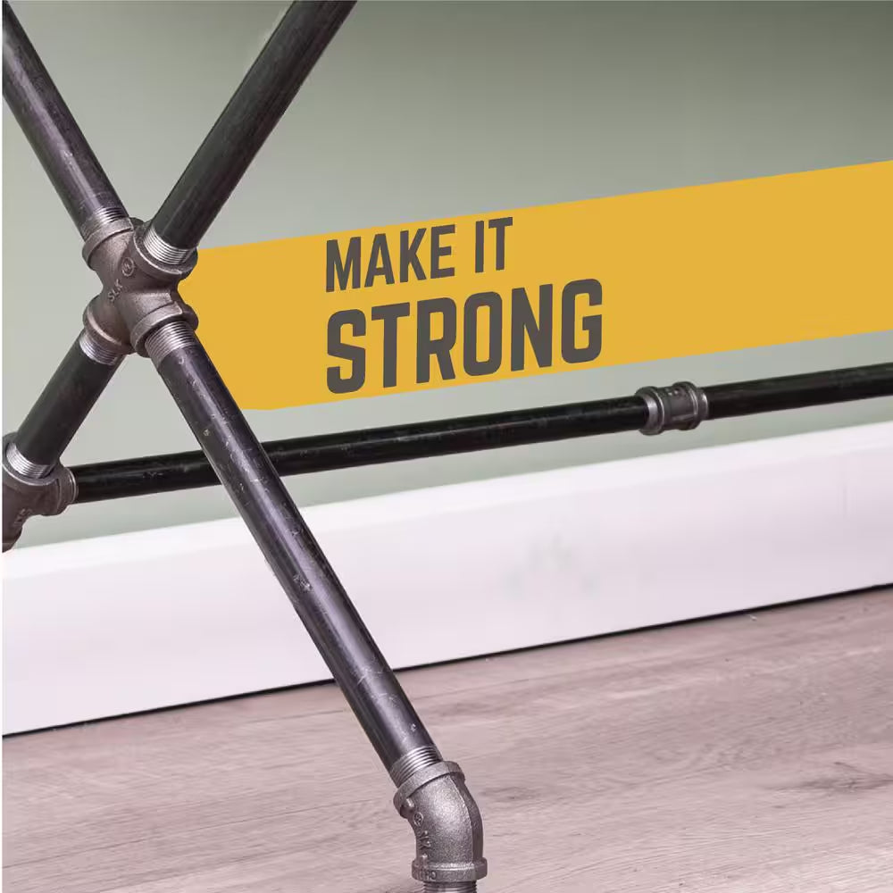 1/2 In. Black Iron FPT X FPT X FPT Tee Fitting (10-Pack)