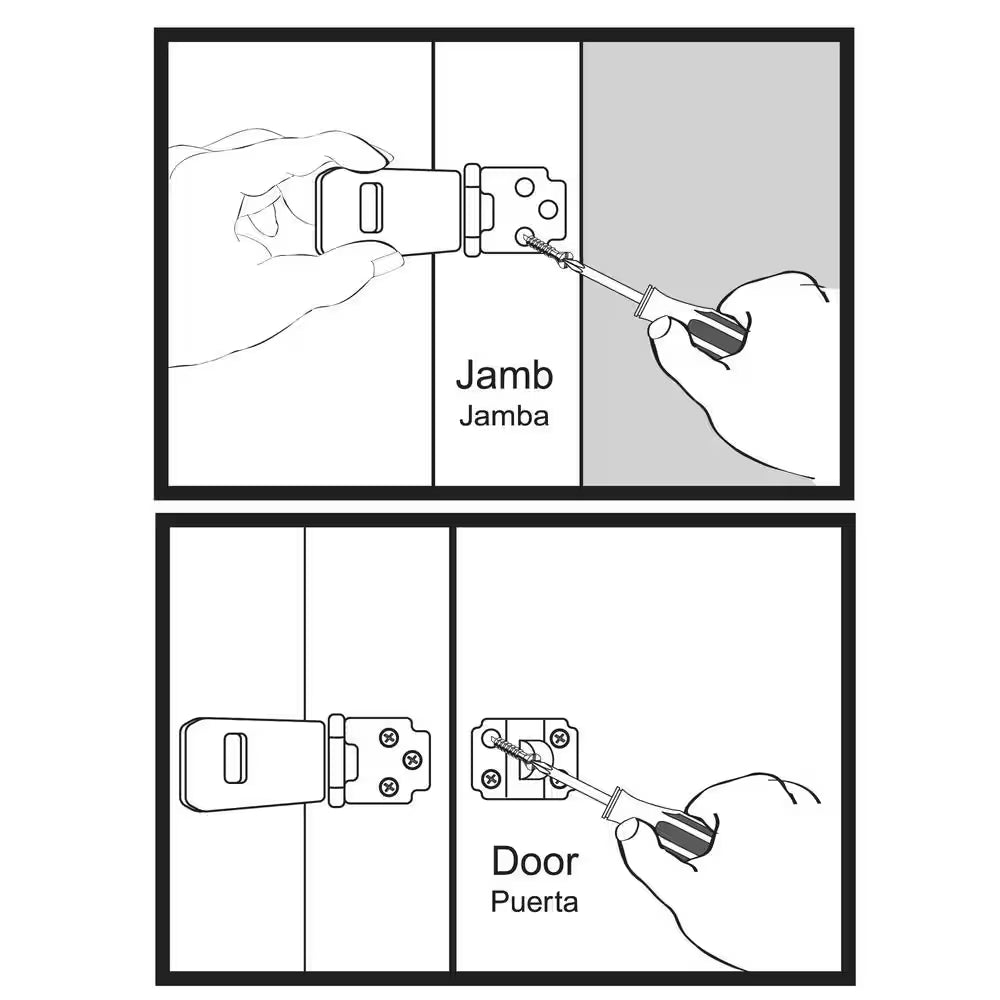 4-1/2 In. Stainless Steel Adjustable Staple Safety Hasp