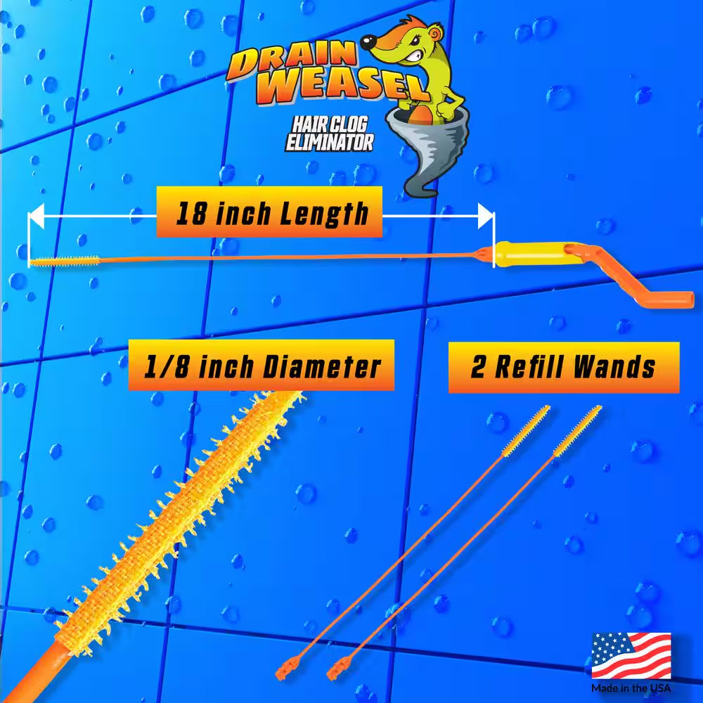 3-Pack Refill for Drain Cleaning