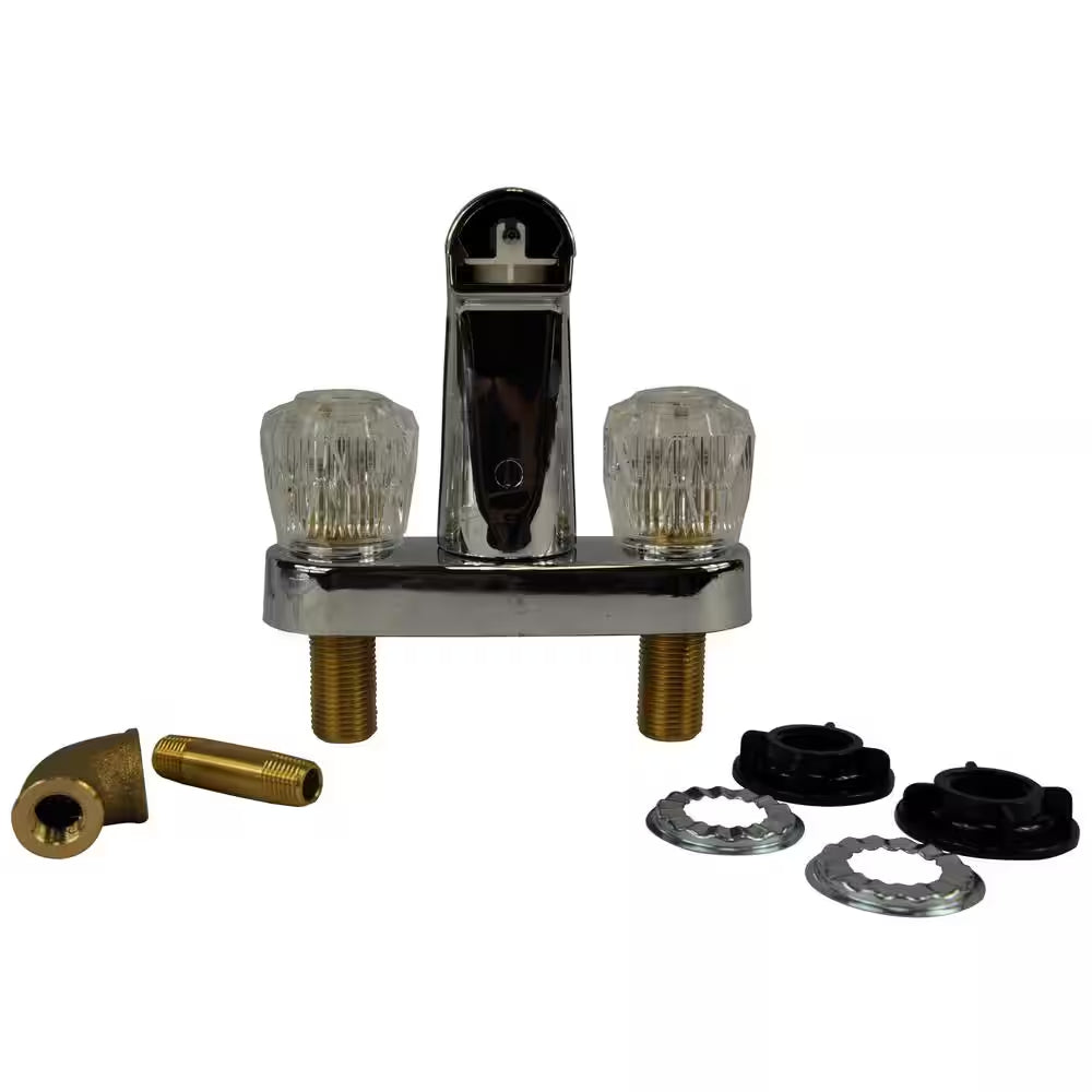 Mobile Home and RV 4 In. 2-Handle Tub and Shower Faucet in Chrome (Valve Not Included)