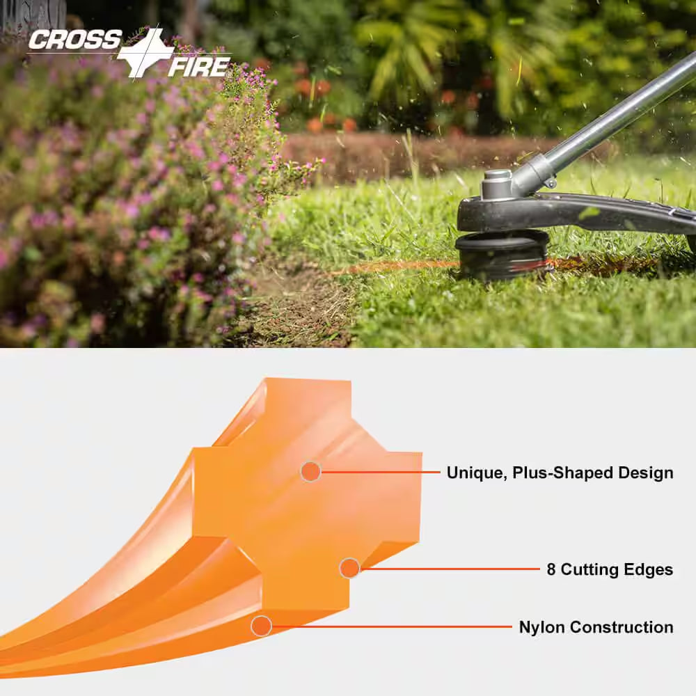 0.095 In. X 846 Ft. Medium Spool Cross-Fire Trimmer Line