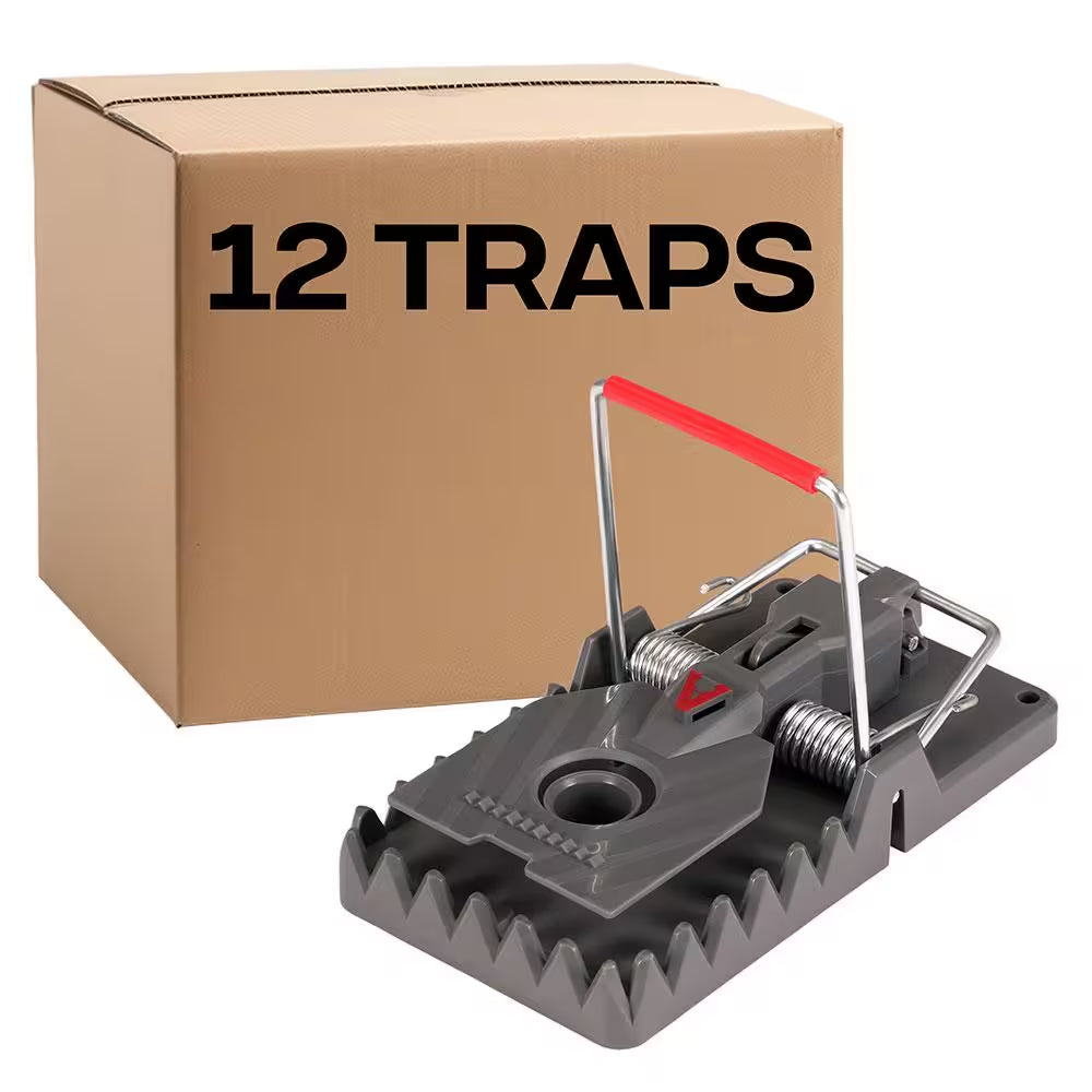 Outdoor and Indoor No-Touch Power Kill Instant-Kill Rat Trap (12-Pack)