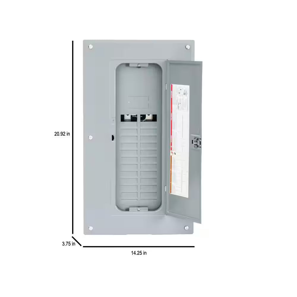 Homeline 125 Amp 20-Space 40-Circuit Indoor Main Lug Plug-On Neutral Load Center with Cover