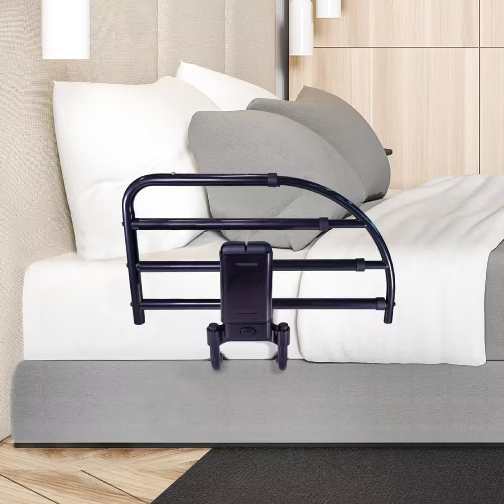 Click-N-Go 23-30 In. X 20 In. Extendable Bed Rail in Black