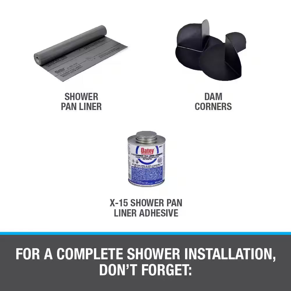 2 In. PVC Solvent Weld Shower Drain with Snap-In Stainless Steel Strainer