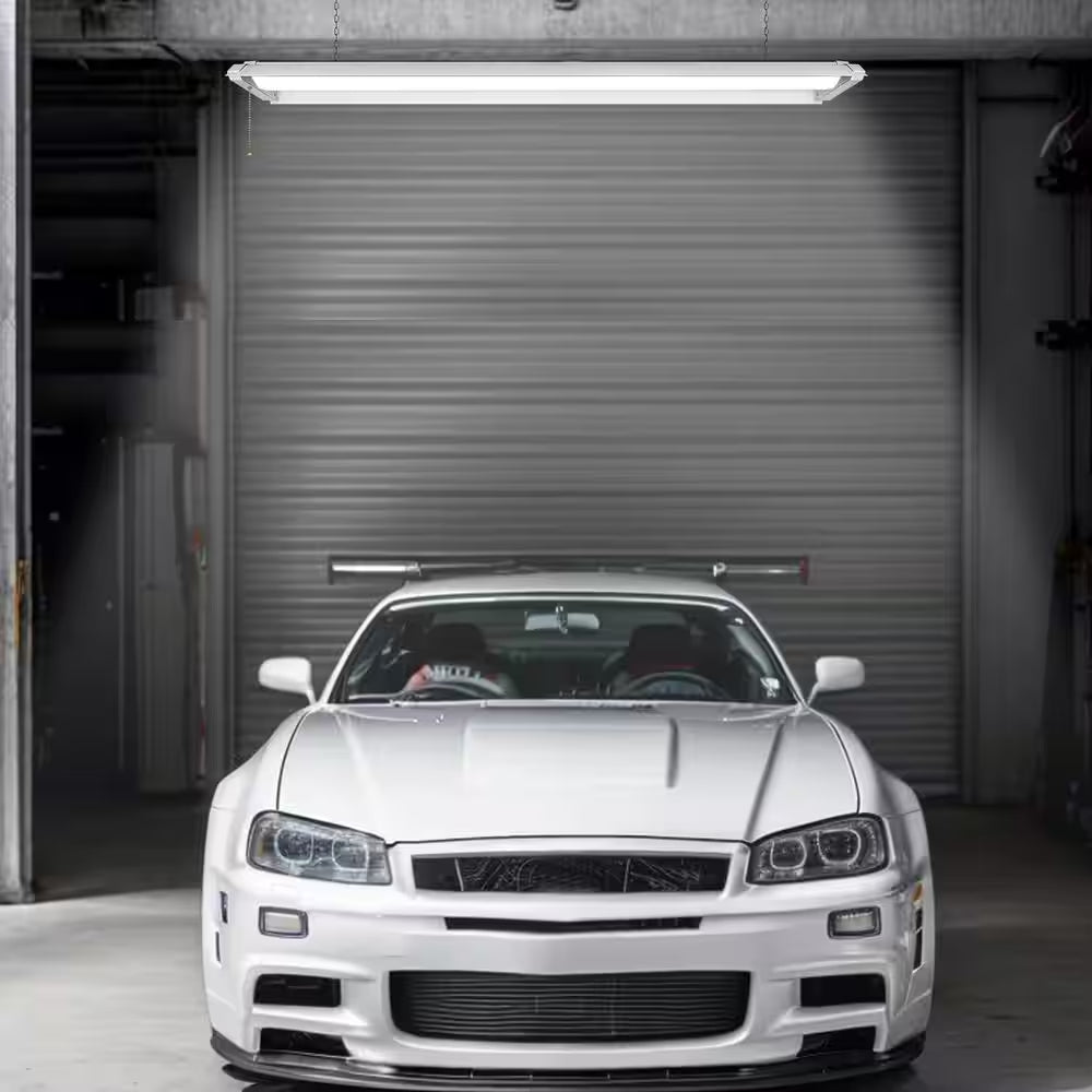 4 Ft. 50-Watt 6000 Lumen LED Shop Light, White, 2 Pack