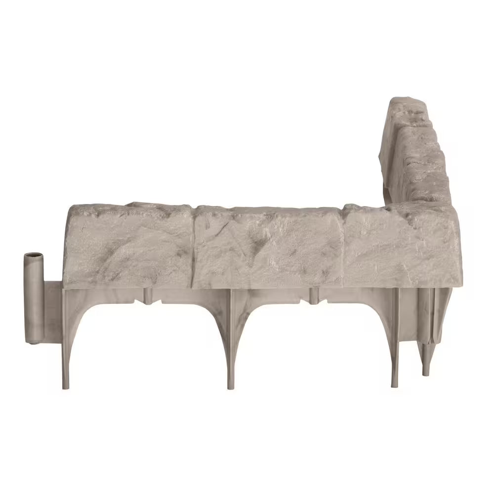 Border Stone 10 Ft. (12 In. Sections) Plastic Border Edging