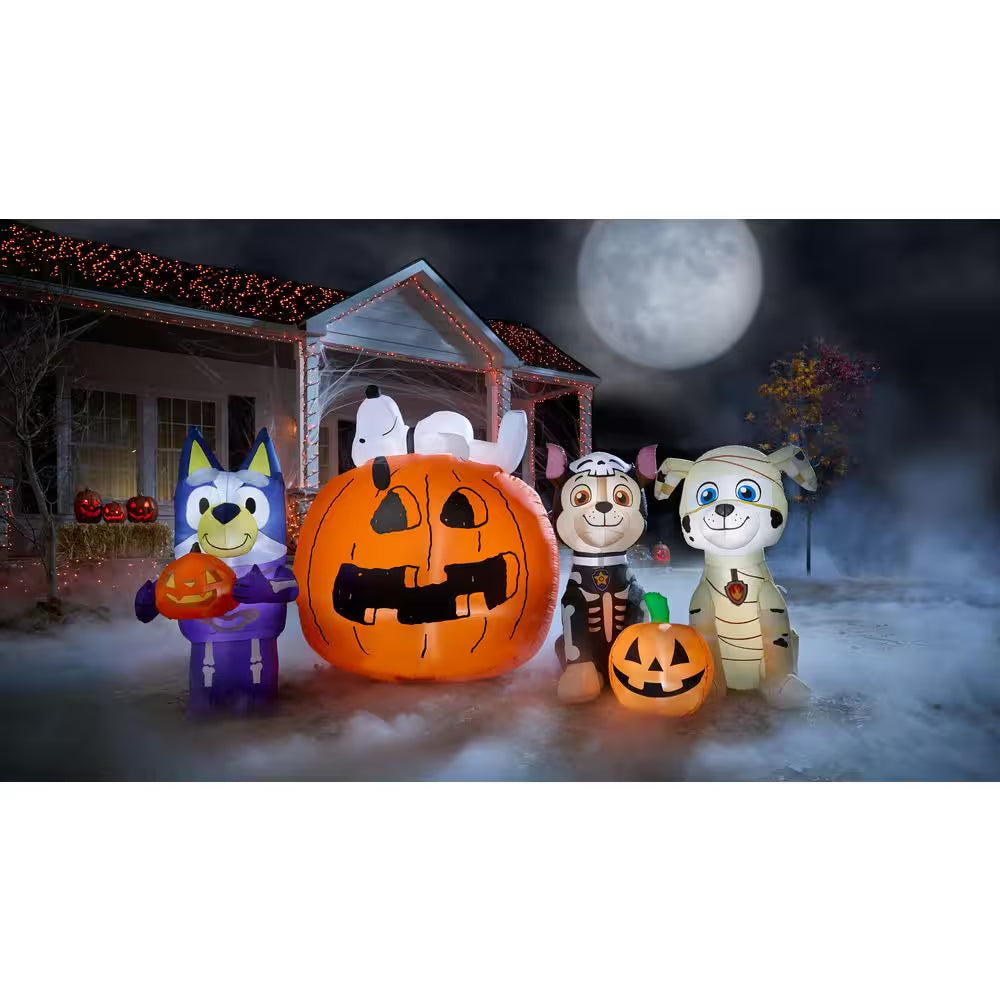 3.5 Ft LED Bluey as Skeleton Inflatable Airblown® I10