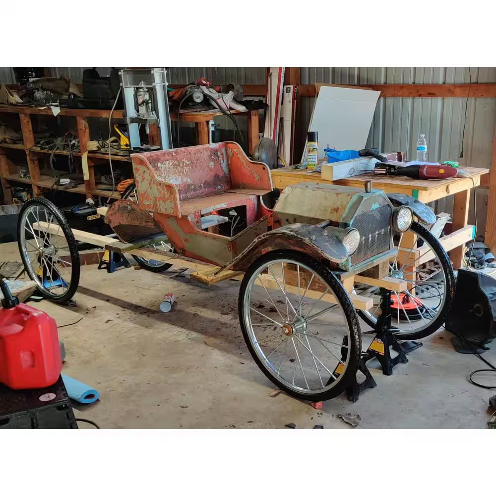 24 X 1.95 In. Flat Free Wheels W/3/4 and 5/8-Bearings 4 In. Hub Metal Spoke Wheels 24 In. Spoke Wheels for Utility Carts