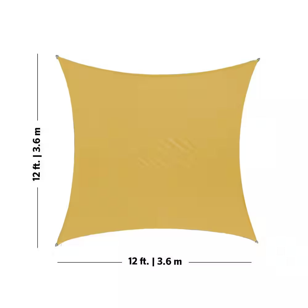 Coolhaven 12 Ft. X 12 Ft. Sahara Square Shade Sail with Kit