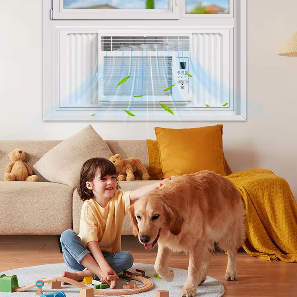 6,000 BTU (DOE) Window Air Conditioner 250 Sq. Ft. in White 115-Volt