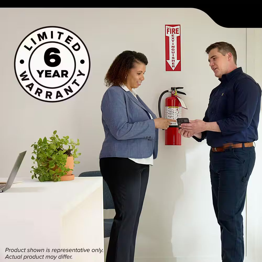 Pro 210 Rechargeable 2-A:10-B:C Class ABC 4 Lb. Fire Extinguisher 21030918