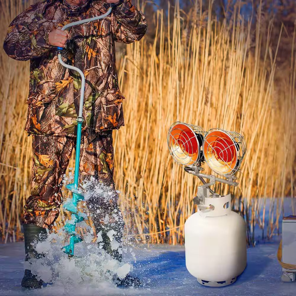 Infra-Red Tank Top Propane Heater - Single Burner, 15,000 BTU, Model# FBDTP15