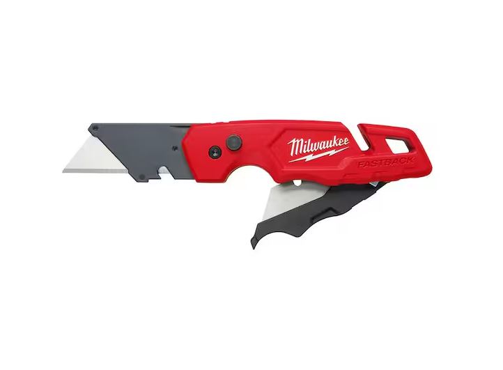 FASTBACK Folding Utility Knife with Blade Storage and General Purpose Blade