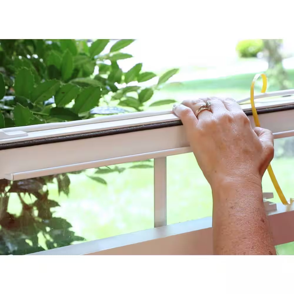 5/16 In. X 1/4 In. X 17 Ft. White D-Center EPDM Medium Gap Weatherseal Tape