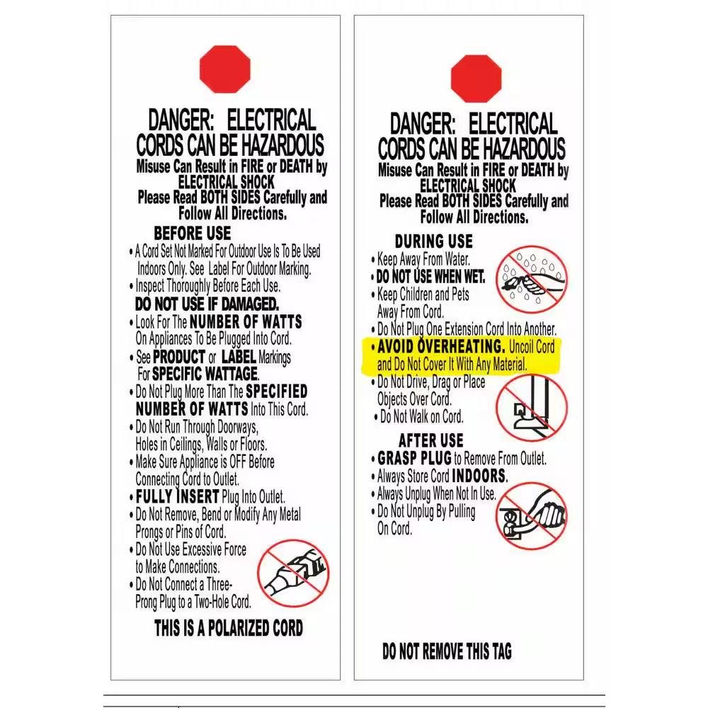 100 Ft. 16/3 Light Duty Indoor/Outdoor Extension Cord, Orange