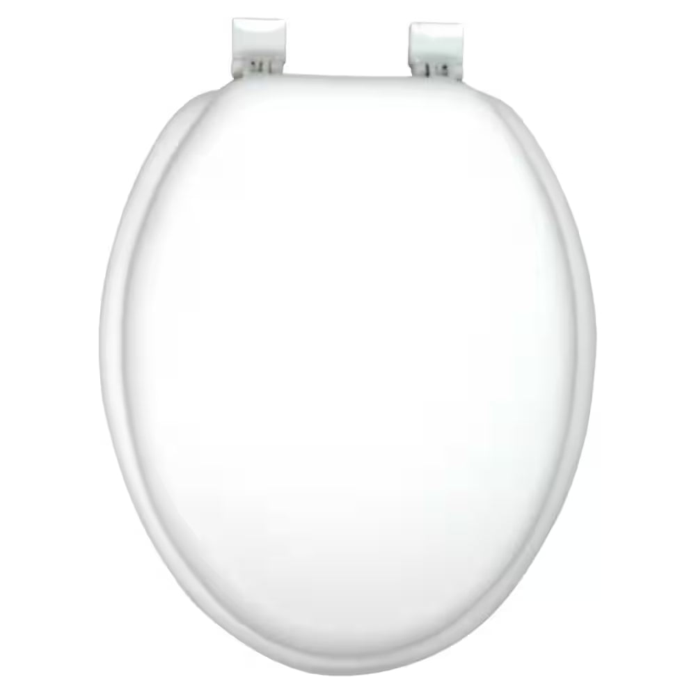 Ginsey Elongated Soft Toilet Seat in White