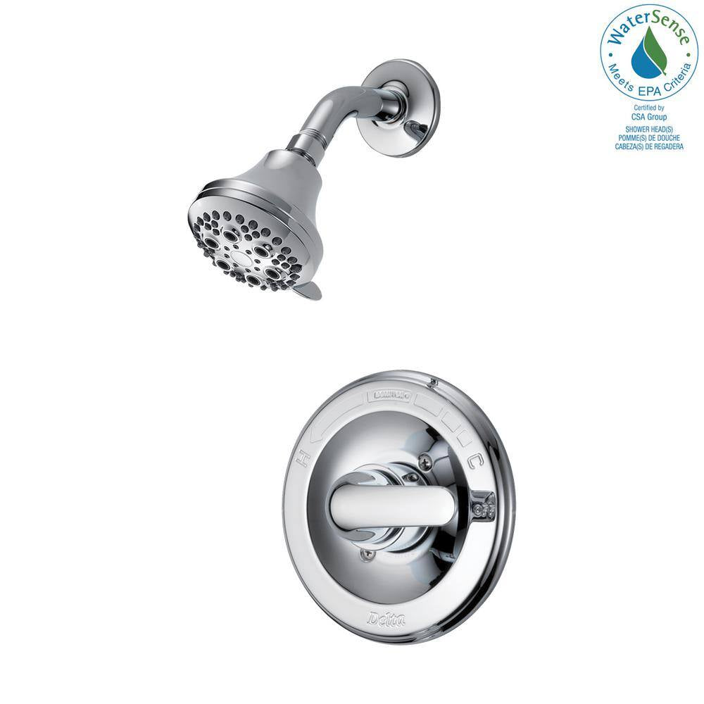 Classic Single-Handle 5-Spray Shower Faucet in Chrome (Valve Included)