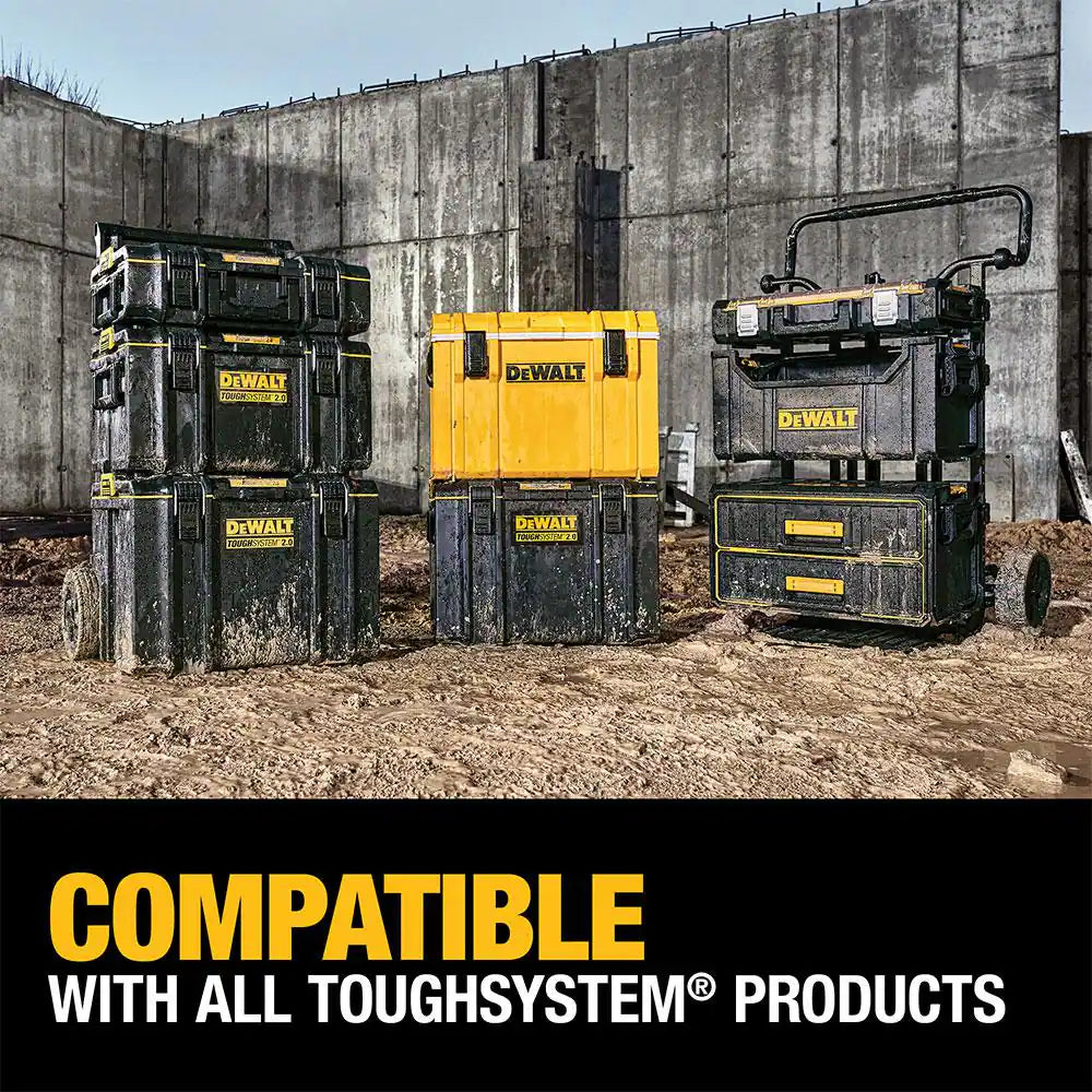 Toughsystem 2.0 Mobile Tool Box, 2.0 Large Tool Box and 2.0 Shallow Tool Tray