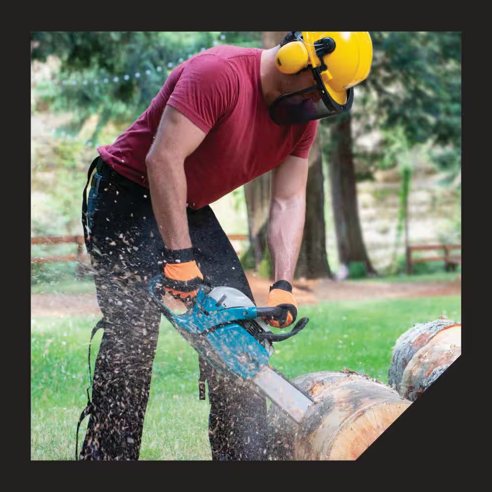 Chainsaw Safety Helmet Combination, Includes Helmet, Visor and Ear Protection