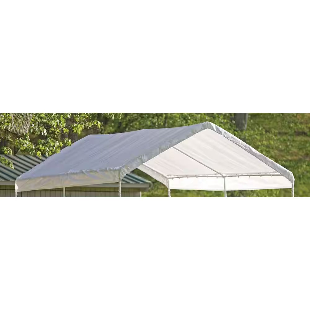 10 Ft. W X 20 Ft. D Max AP Canopy Replacement Cover in White with 100% Waterproof, Uv-Resistant Fabric