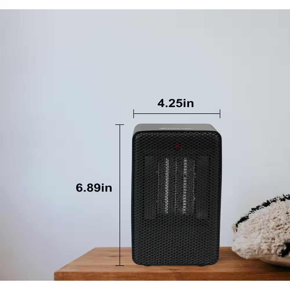 500-Watt 7 In. Electric Personal Ceramic Space Heater