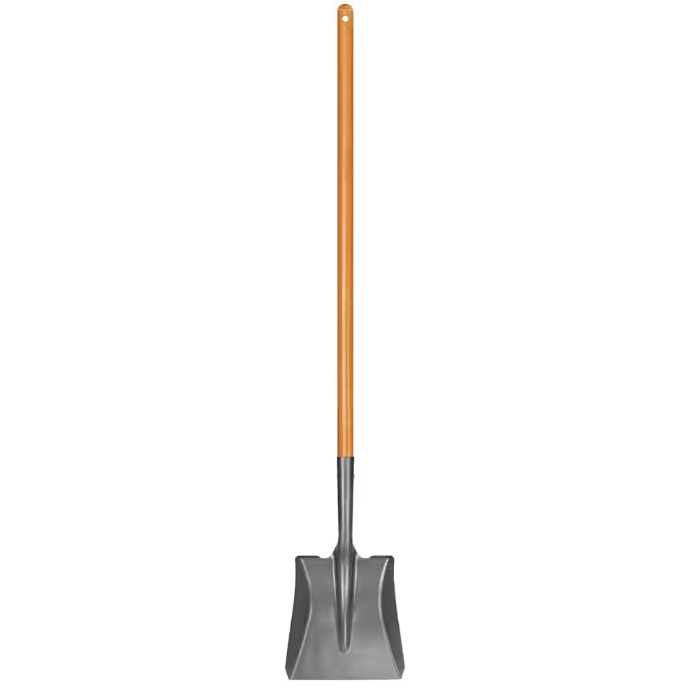 47 In. Wood Handle Carbon Steel Transfer Shovel