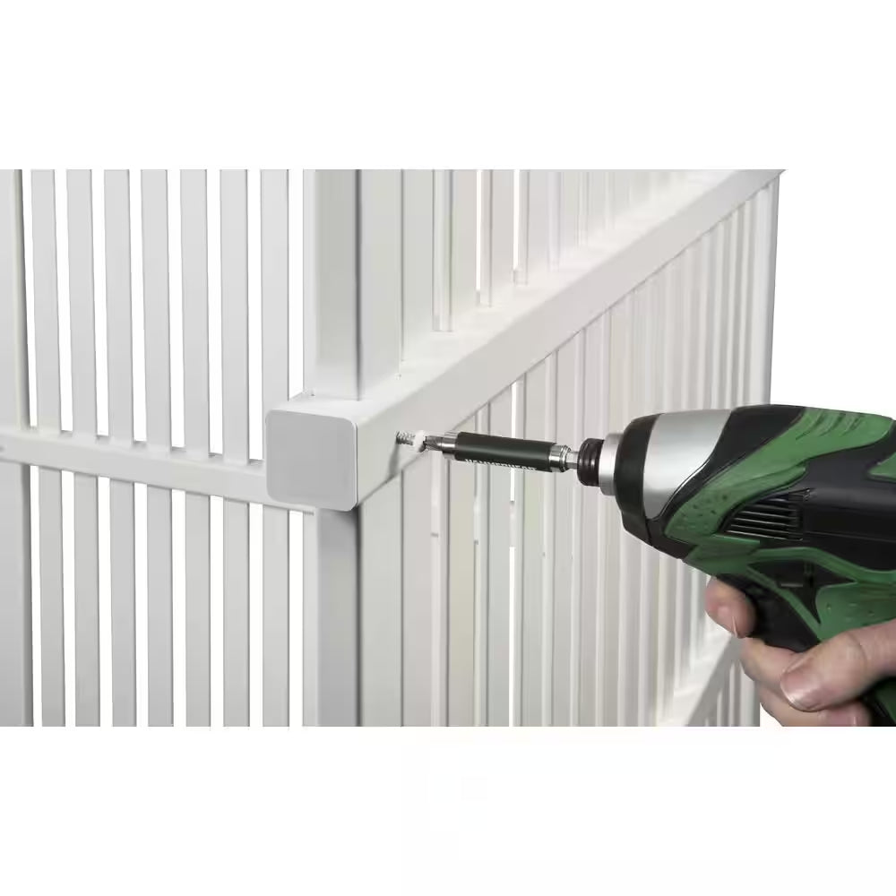 4 Ft. H X 3 Ft. W White Vinyl Huntersville Privacy Screen (2-Pack)