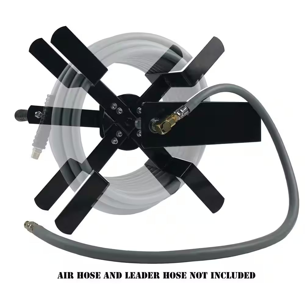 HRM38100 Manual Air Hose Reel with 100 Ft. Capacity Using 3/8 In. ID Air Hose
