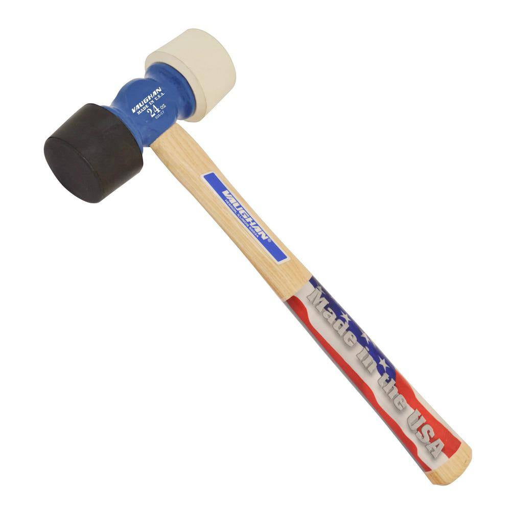 24 Oz. Rubber Mallet with 14 In. Hardwood Handle