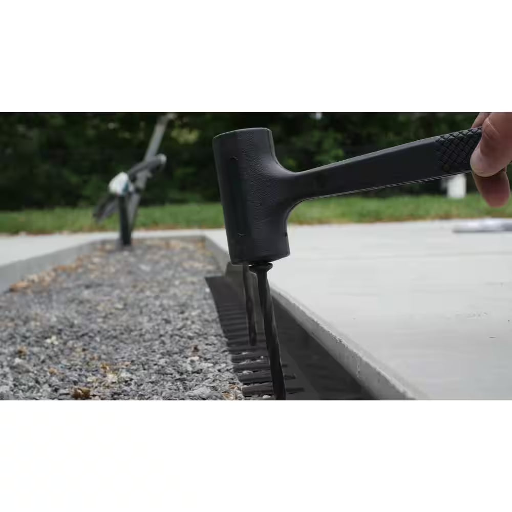 Flexi-Pro 48 In. X 2.25 In. X 1.75 In. Black PVC Paver Edging - 24 Ft. (6-Pieces of 48 In.) Pro Grade with 24-Spikes