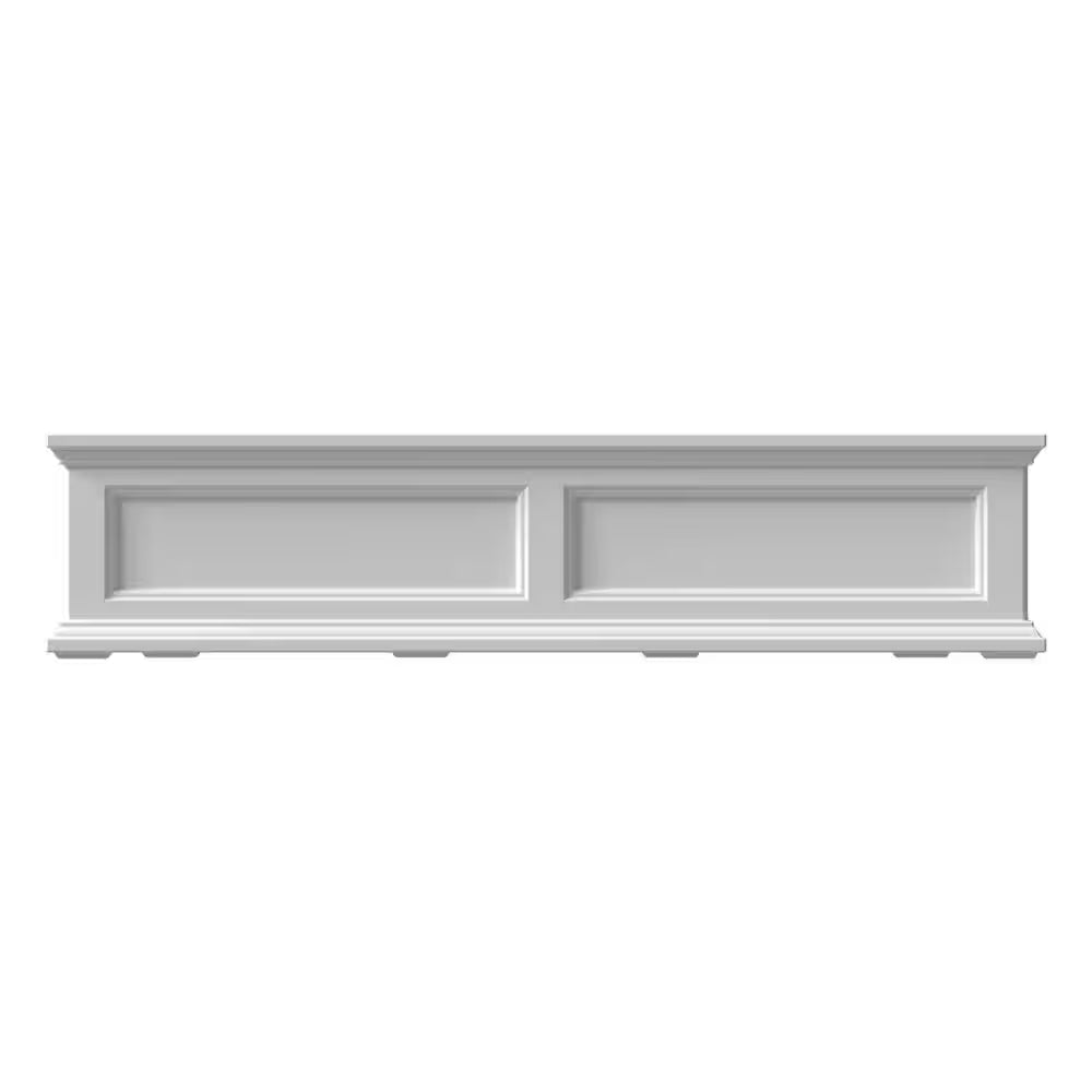 Fairfield 48 In. X 11 In. Self-Watering White Polyethylene Window Box