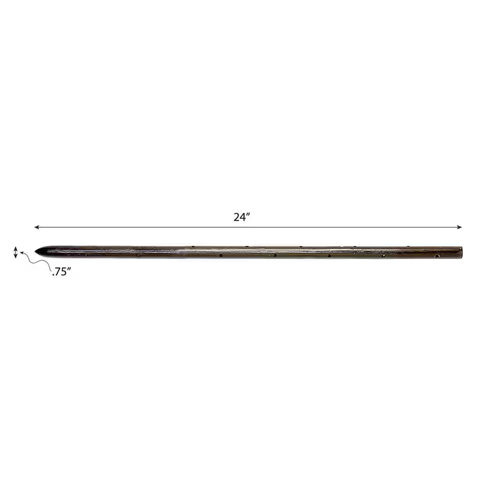 24 In. round Steel Stake with Holes (20-Pack)