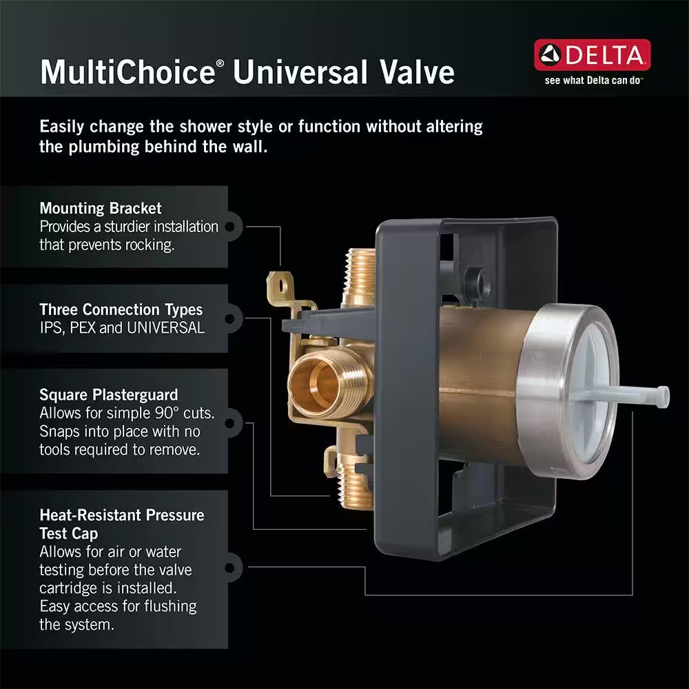 Multi-Choice Universal Tub and Shower Valve Body Rough-In Kit
