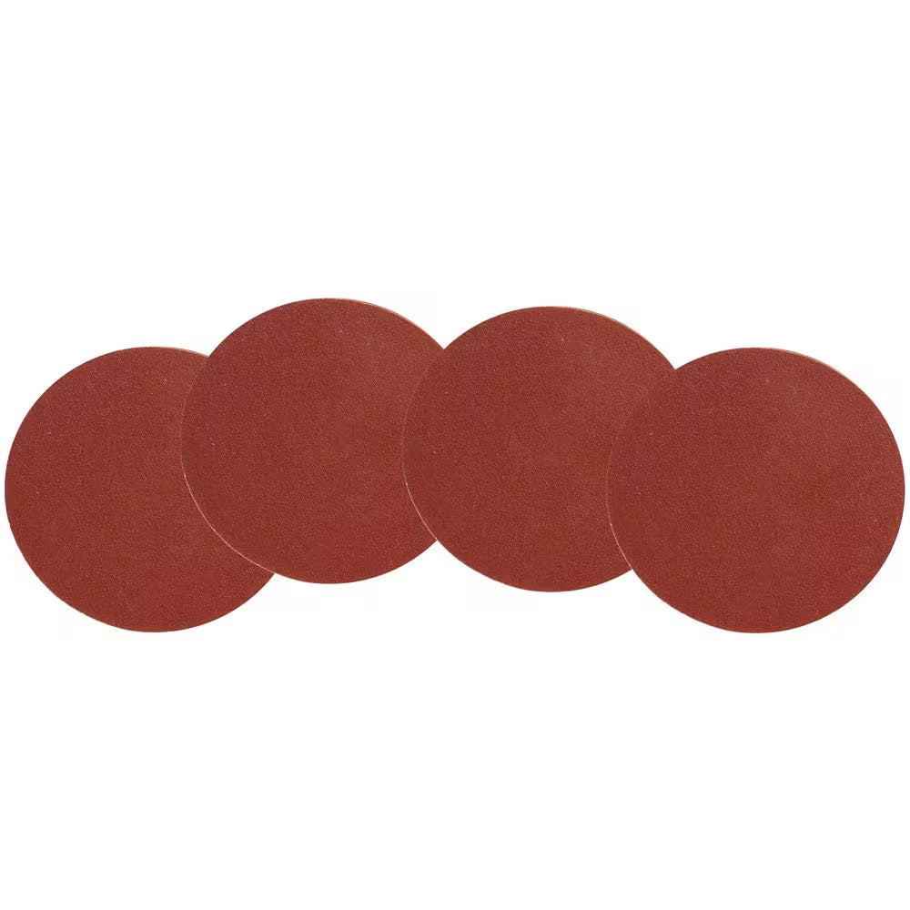 12 In. 240-Grit Adhesive-Backed Disc Sandpaper (4-Pack)