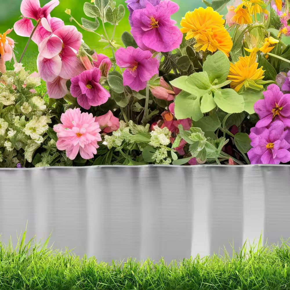 6.25 In. X 16 Ft. Galvanized Steel Lawn Edging Landscape Border