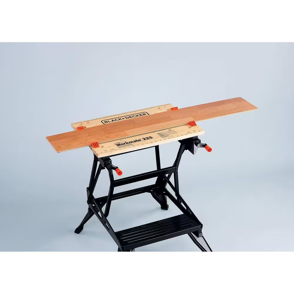 Workmate 28.75 In. X 25.6 Folding Portable Sawhorse Workbench and Vise